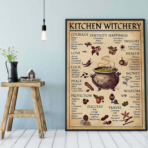 Kitchen Witchery Canvas Poster