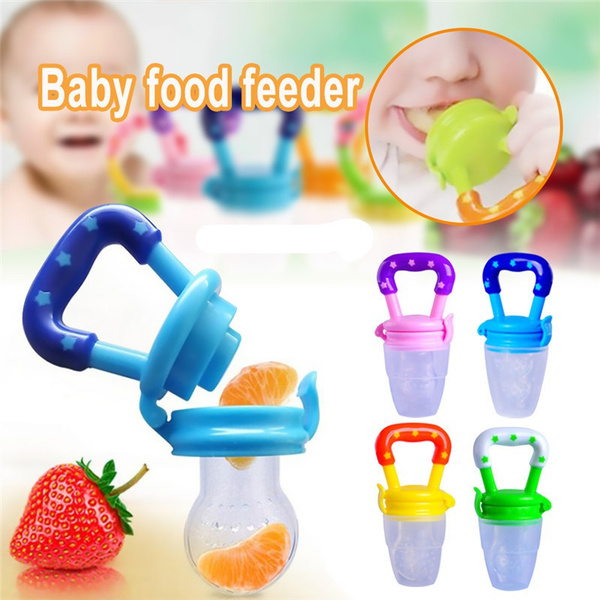 Baby Dummy Feeding Nibbles Weaning Fresh Fruit Food Feeder-Nutrition Pacifier ` 