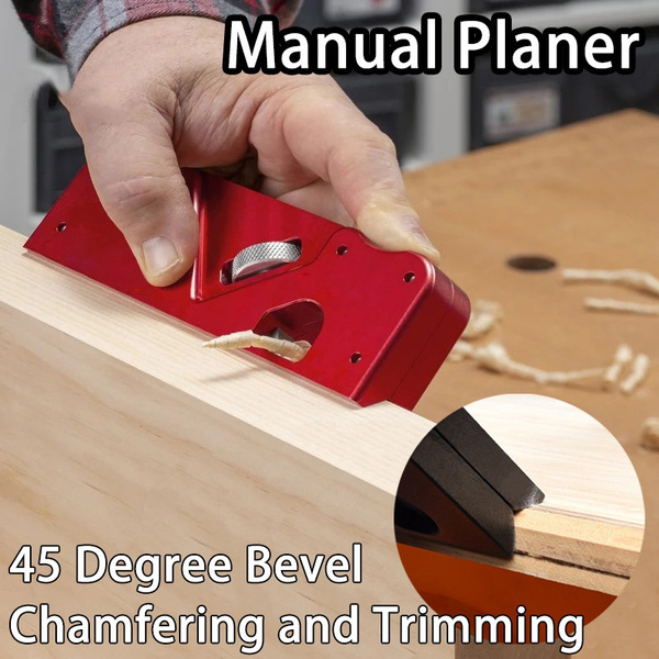 New Woodworking Edge Corner Plane 45 Degree Bevel Manual Planer