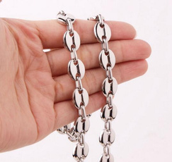 Steel, highqualitymenswomens316lstainlesssteelnecklace, Chain Necklace, Jewelry