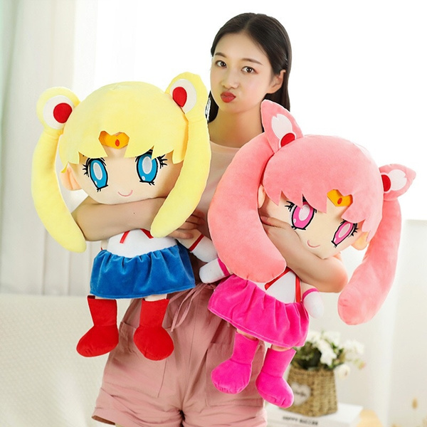 25-60cm Kawaii Anime Sailor Moon Plush Toys Tsukino Usagi Plush Toy Stuffed  Doll Throw Pillow Girlfriend Gift Soft Cartoon Toys | Wish