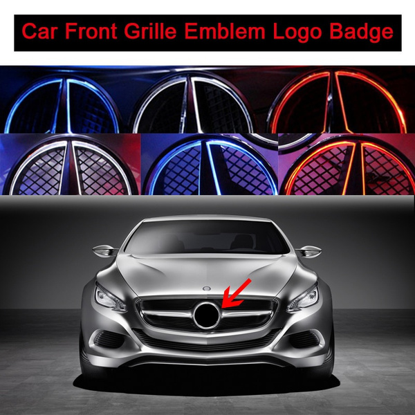 Car Front Grill Emblem Badge Logo with LED Light for A/B/C/CLA/CLS/E/G