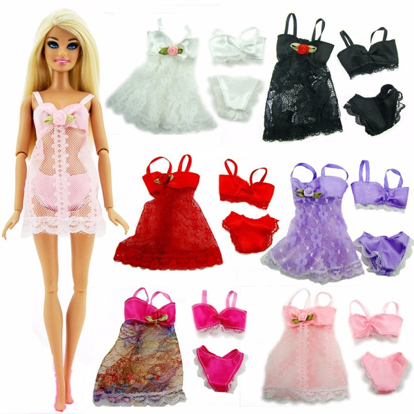 Barbie Doll, Underwear, Toy, Lace