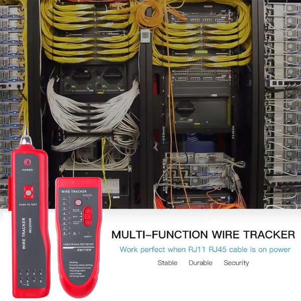 Network Cable Tester, Ethernet LAN Network Wire Tracker, RJ11 RJ45 Cable Finder, Multifunction Wire Tracker for