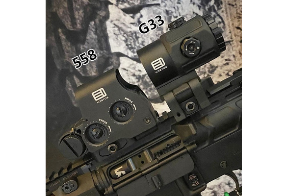 558 & G33 Hybrid Sight Combo | 20mm Rail, R/G Dot 3x Mag