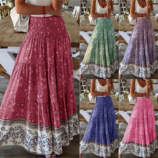 Summer, long skirt, Plus Size, Women's Fashion
