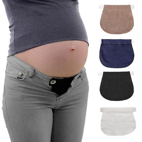 Maternity Pregnancy Waistband Belt ADJUSTABLE Elastic Waist Extender Pants