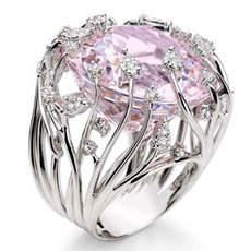 pink, Sterling, Silver Jewelry, Engagement