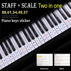 pianosticker, Scales, whitekey, Stickers