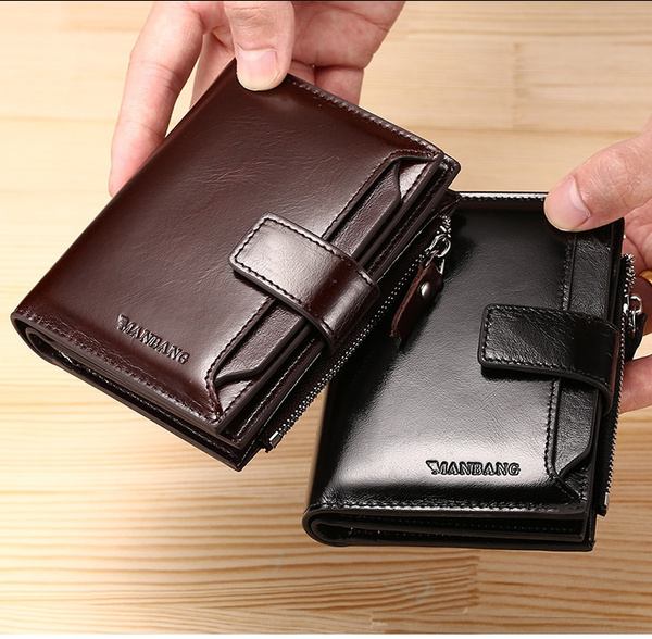 AL FASCINO wallets for men leather original leather wallets for men maroon men's  wallet mens wallet Purse for men wallet rfid wallet for men Genuine leather  wallet for men mens wallets bifold