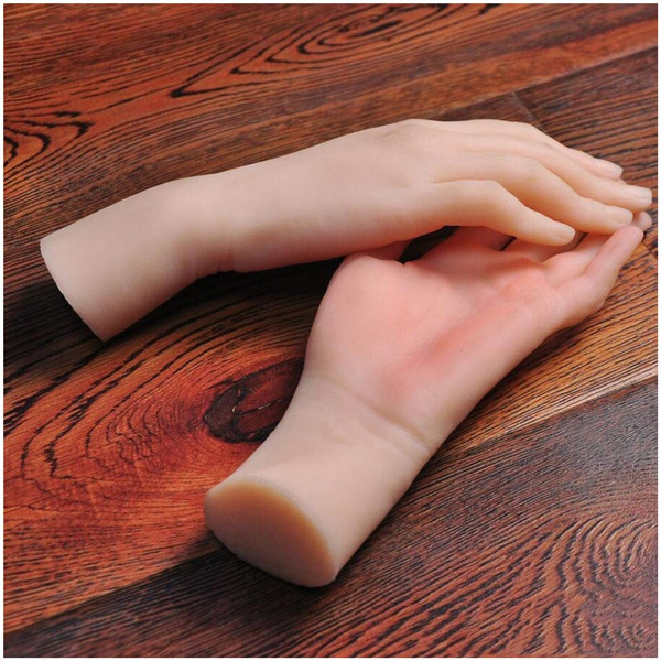 1 Pair Silicone Female Mannequin Lifesize Hand As Sketch Nail Art Practice  Jewelry Watch Display Lecture Model Artwork Beautiful Hands