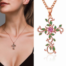 Plantes, DIAMOND, Cross necklace, Cross Pendant