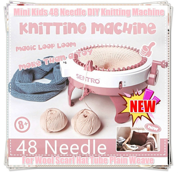 48 Needles Knitting Machine, DIY Knitting Weaving Loom Machine