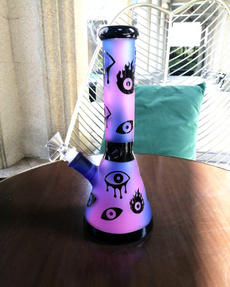 glasswaterpipe, grinder, purple, glass pipe