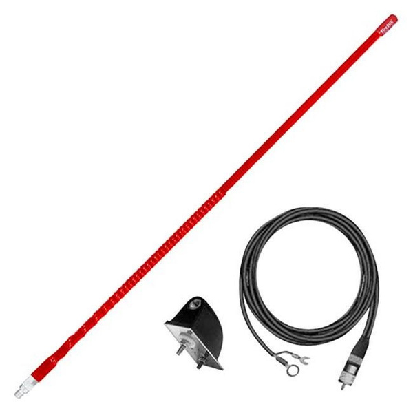 3 ft. No Ground Plane Tuneable Tip CB Radio Antenna Kit Wish