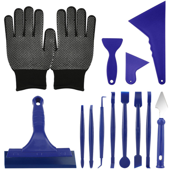 13Pcs Car Window Tint Tools Kit, Vehicle Glass Protective Film