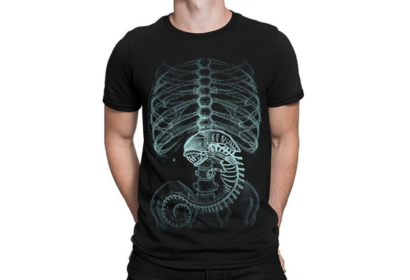 Alien Xenomorph X Ray T Shirt Alien Vs. Predator Movie Pullover