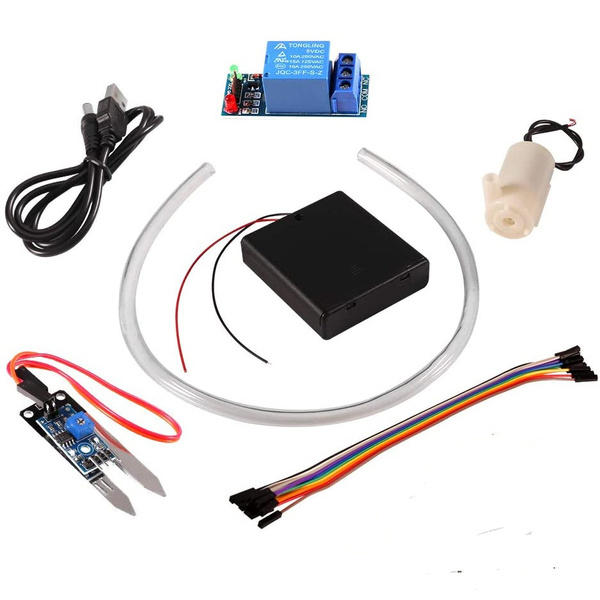 Soil Moisture Sensor Kit Automatic Watering System Manager With Mini Water Pump For Arduino Diy Soil Moisture Sensor Kit Automatic Watering System Manager With Mini Water Pump For Arduino Diy