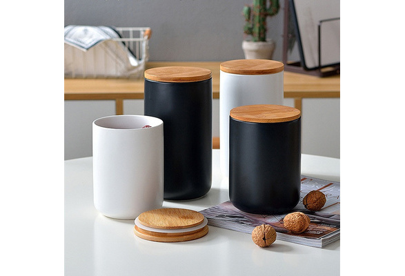 Stoneware Storage Jar With Lid/ceramic Jars With Lid/tea Container