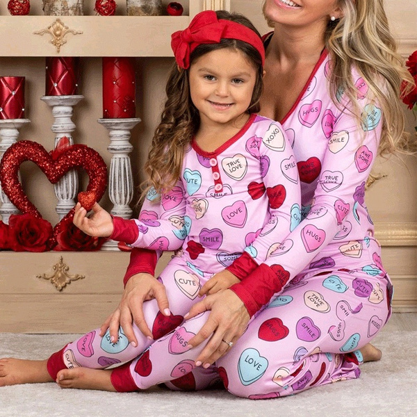 Fashion Pajamas for Family Long Sleeve Family Matching Outfit