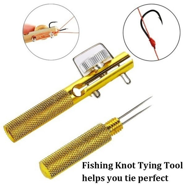 Aluminum Alloy Fishing Hook Tier Fishing Line Knotter Tier Knots