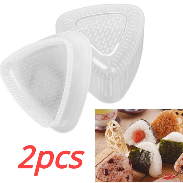 2Pcs Onigiri Rice Ball Bento Press Triangular Form Sushi Mould Maker DIY Tool