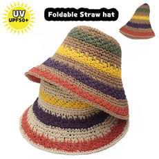 Summer, rainbowcolor, Beach hat, Holiday