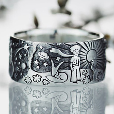 Sterling, engravingring, Engagement, 925 silver rings
