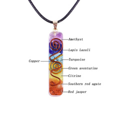 Copper, Yoga, Long necklace, Gifts