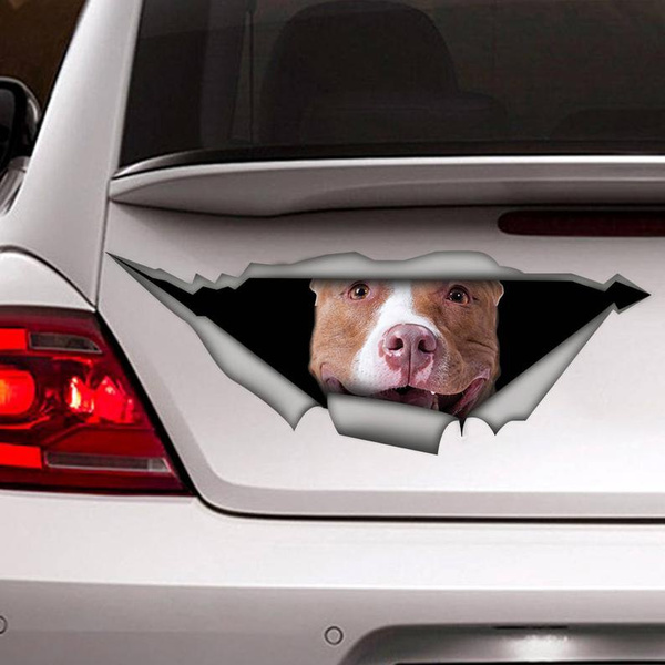 Pitbull sticker car decal Vinyl decal Pet sticker Dog decal