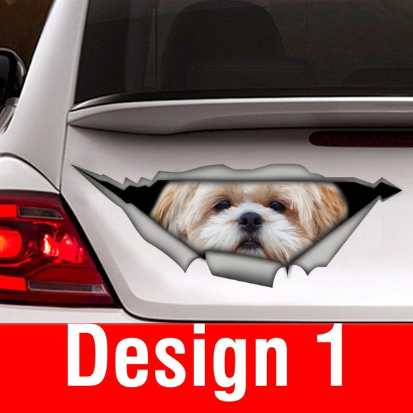 Shih tzu deals sticker for car