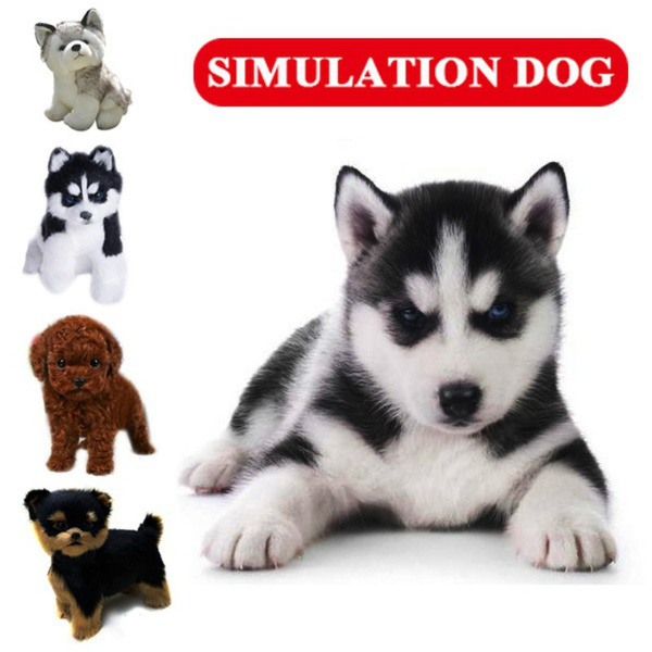Realistic Husky Plush Stuffed Pet Dog Simulation Toy Dog Puppy Stuffed Toy Hot