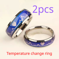Steel, Fashion, smartring, temperaturecolorring