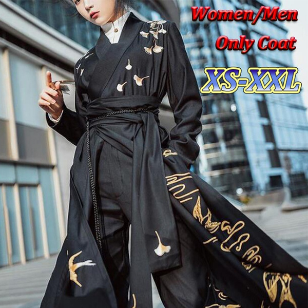 Men Women Hanfu Chinese Style Tang Suit Gown Robes Japanese