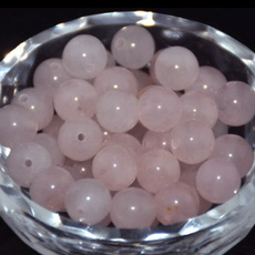 8MM, quartz, roundbead, pinkcrystalbead
