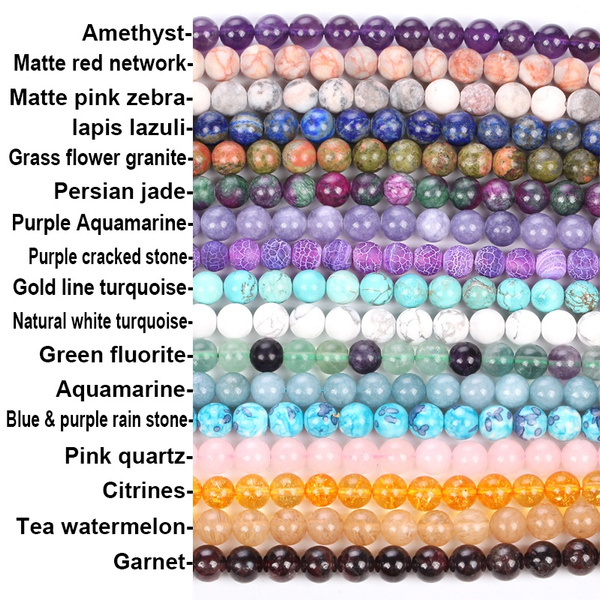 Pulsera De Cuentas De Fluorita De Turquesa De Piedra Natural Pulsera De Cuentas De Fluorita De Turquesa De Piedra Natural