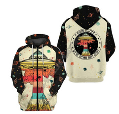 3D hoodies, Fashion, Zip, ufo