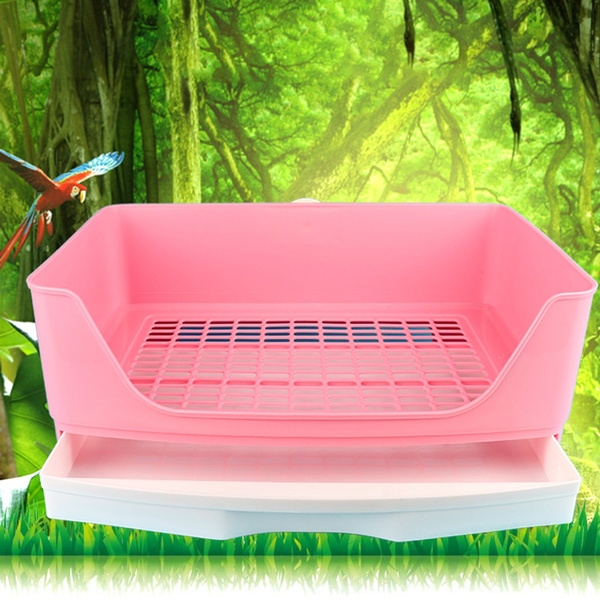 Kathson Rabbit Litter Box With Drawer Grate - Easy-Clean Pet Toilet For Bunnies, Guinea Pigs, Chinchillas & Small Pets - View #5