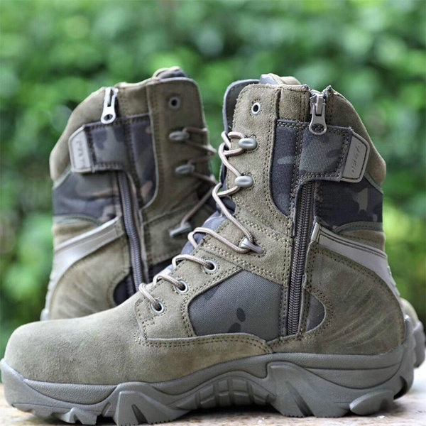 Army on sale boots leather