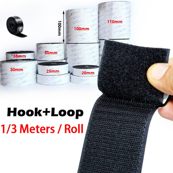 1Meter/Roll 3M Tape Strong Self Adhesive Velcro Hook and Loop Tape Fastener  Sticky Tape DIY Home Improvement