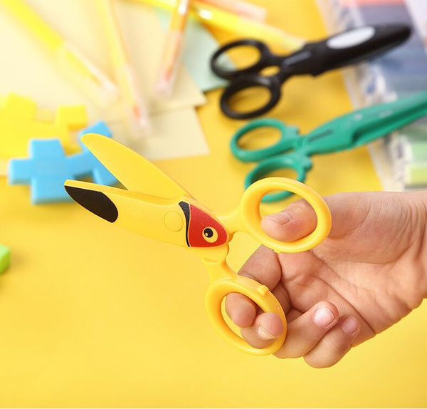 Child Scissors For Toddlers Safety Scissors DIY Photo Plastic Student  Scissor Paper-cutting For Kids Children DIY Art Craft