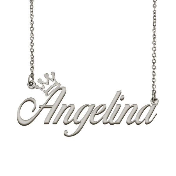 Angelina name deals necklace