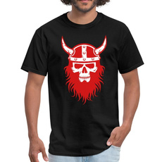 viking, T Shirts, Men, skull