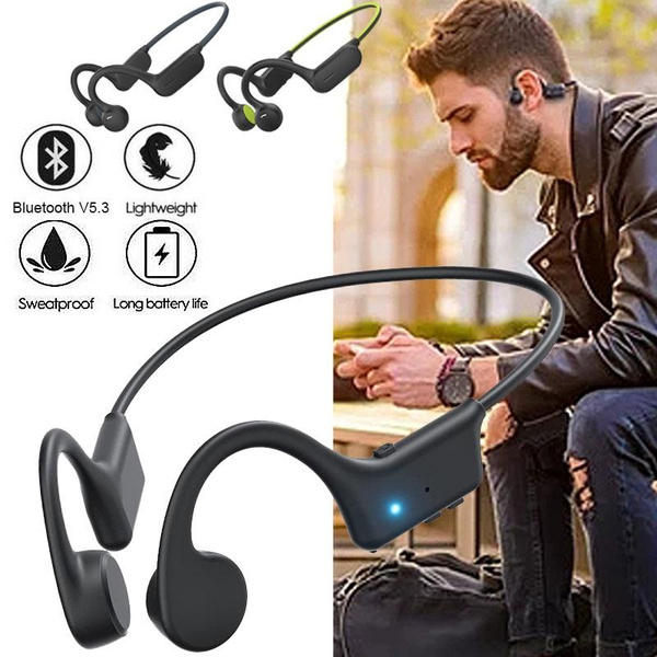 Open Ear Bone Conduction Bluetooth Headphones Waterproof Stereo