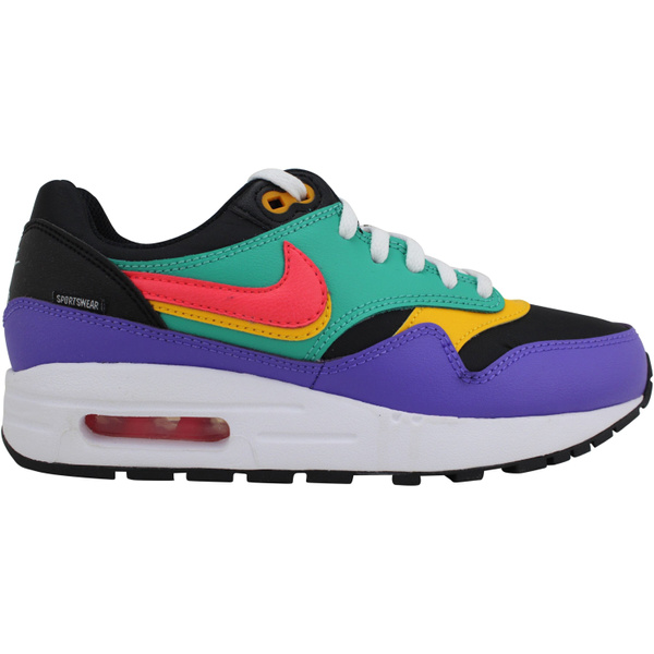 Nike Air Max 1 Game Black/Flash Crimson CJ6958-001 Grade-School | Wish
