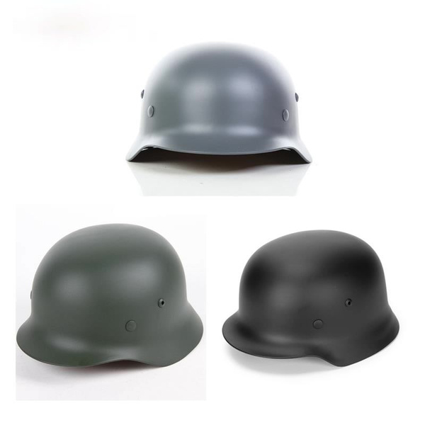 High Quality German M35 Helmet Steel Helmet Black Green Grey Tactical