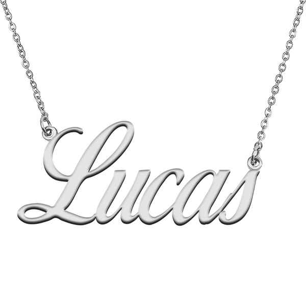 lucas name necklace