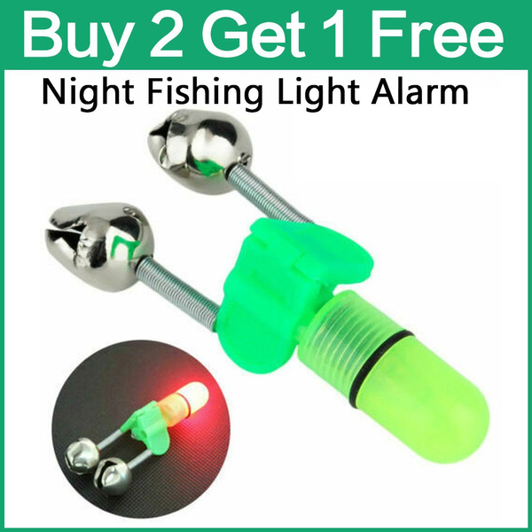 Buy 2 get 1 Free !! ) Fishing Bell Light Set with Fishing Gear Bell Fish  Bell Alarm Pisces Bell Clip Alarm Sea Rod Night Fishing LED Light Rod Tip  Fish