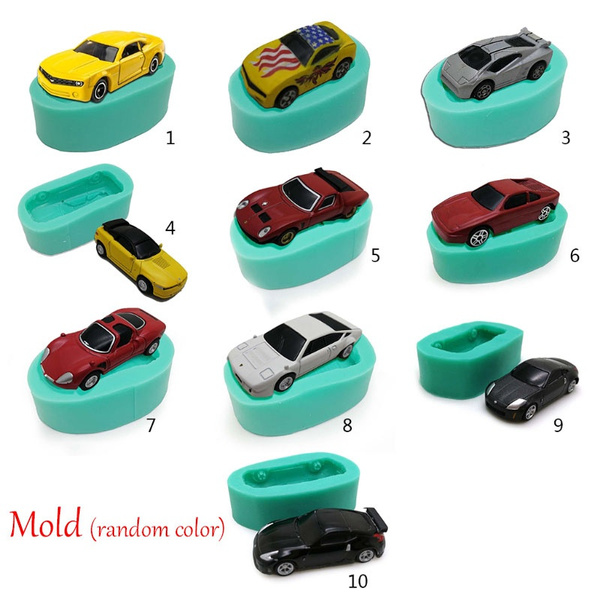 Car Shape Magic Square Flower Silicone Cake Molds Moldes De