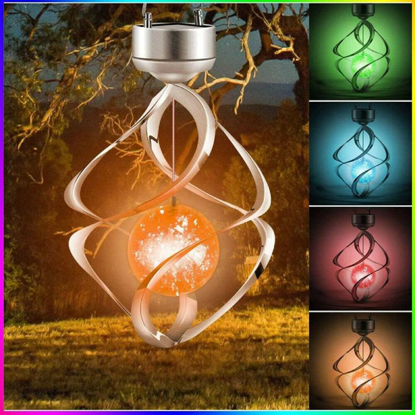 Bell, colorchanging, windbelllight, Outdoor